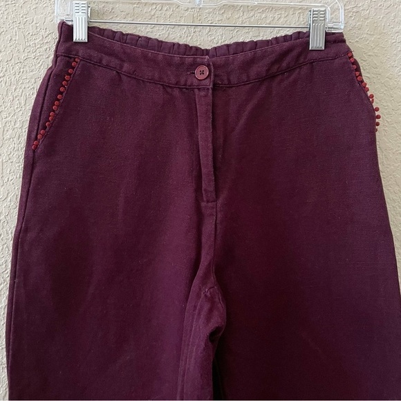 Gudrun Sjoden Pants Trousers Barrel Balloon Crochet Cotton Linen Lagenlook Small - Picture 4 of 12